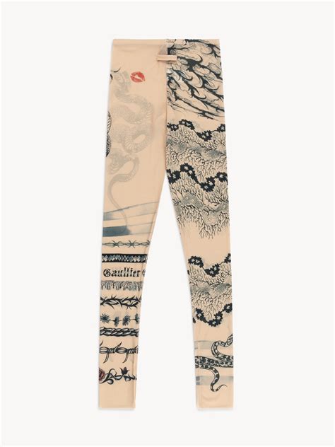 JPG x KNWLS Trompe-l'oeil Tattoo Leggings