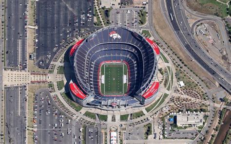 Aerial view of the Mile High Stadium (Semi x-post from r/NFL) : DenverBroncos