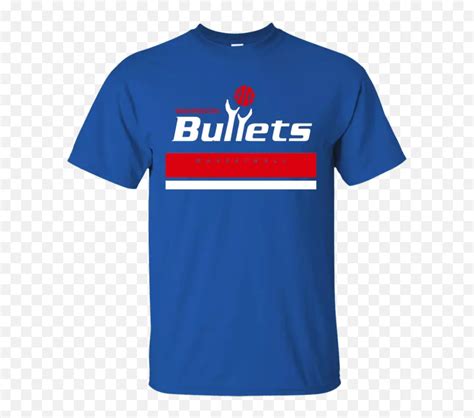 Washington Bullets Retro Dc Basketball Logo Jersey Throwback T Shirt ...