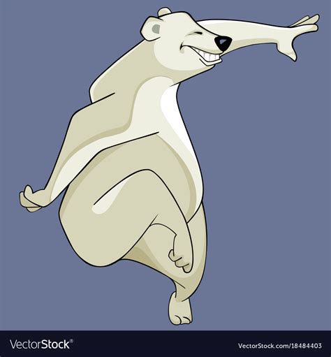 Smiling Polar Bear Cartoon