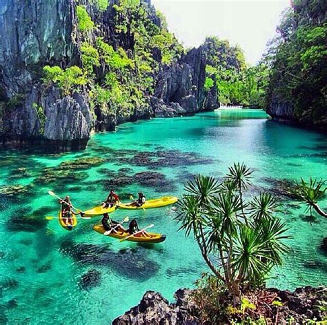 Les 50 destinations à voir avant de mourir : Blue Lagoon El Nido, Philippines Palawan, Les ...