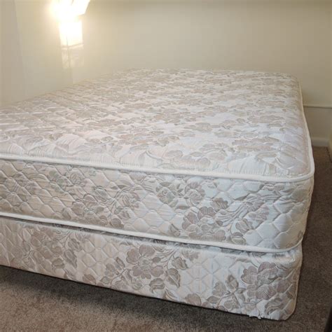 Full Size Mattress and Box Springs Set with Bed Frame | EBTH