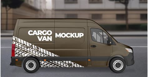 Van Mockup - Side View, Graphic Templates - Envato Elements