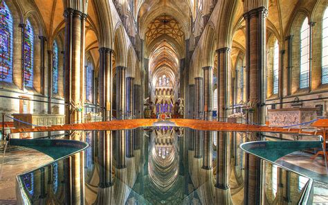 Download Architecture Silver Reflection Arch Interior Cathedral Religious Salisbury Cathedral HD ...