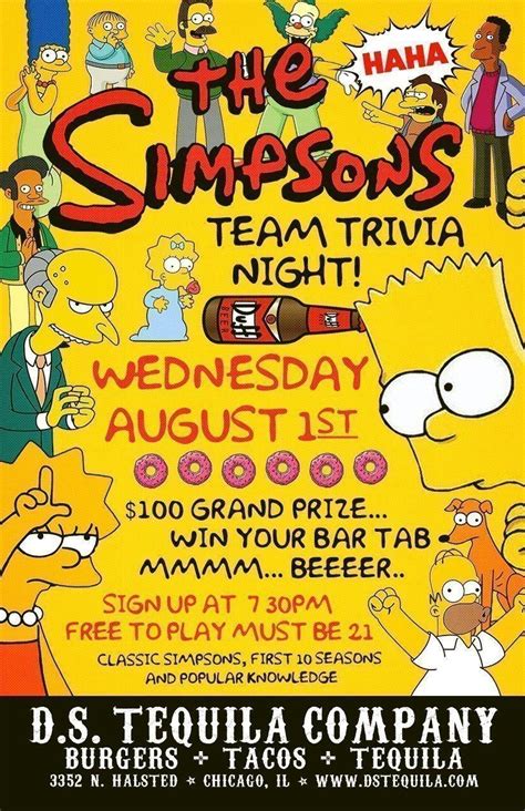 Classic Simpsons Trivia ⋆ D.S. Tequila Co.