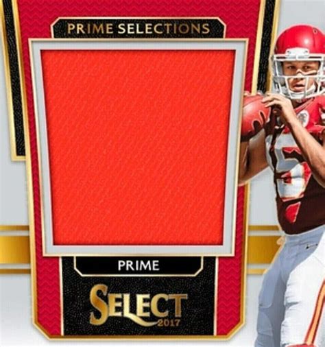 2017 Panini Select Rookie Patch Autograph - Patrick Mahomes RC RPA ...