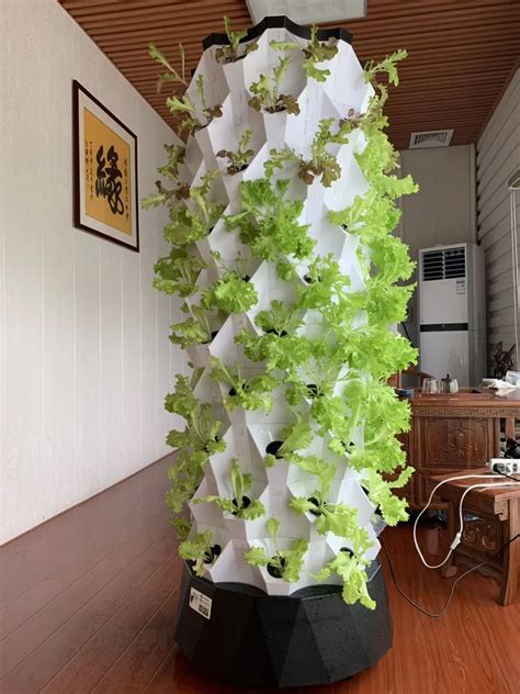 Complete Vertical Tower Hydroponics Growing System For Household Or ...