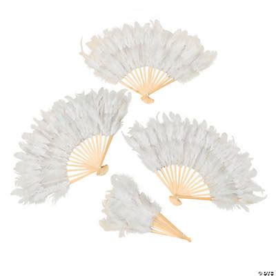 Feather Folding Hand Fans - Oriental Trading - Discontinued