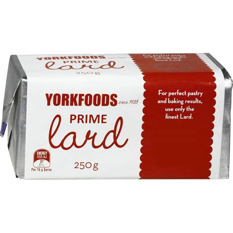 York Foods Lard 250g | Woolworths