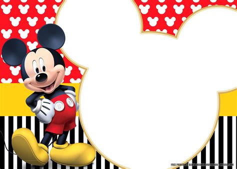 Free Printable Mickey Mouse Invitation Templates | Download Hundreds ...