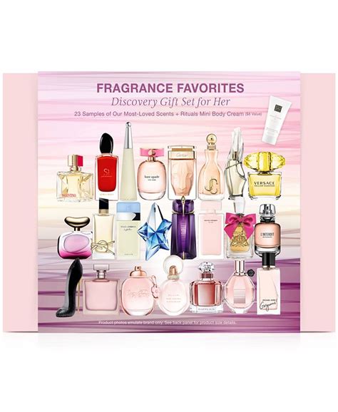 Created For Macy's 23-Pc. Fragrance Favorites Discovery Sampler Gift Set For Her, Created for ...