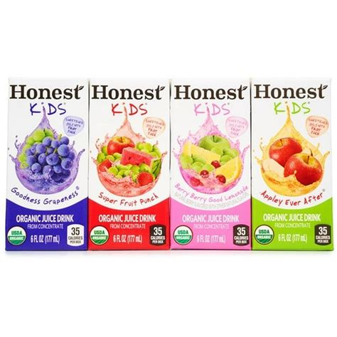 Honest Kids Organic Juice Drink Variety Pack, 6 Fl Oz, 40 Ct - Walmart ...