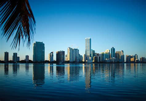 Miami Skyline Brickell Stock Photo - Download Image Now - iStock