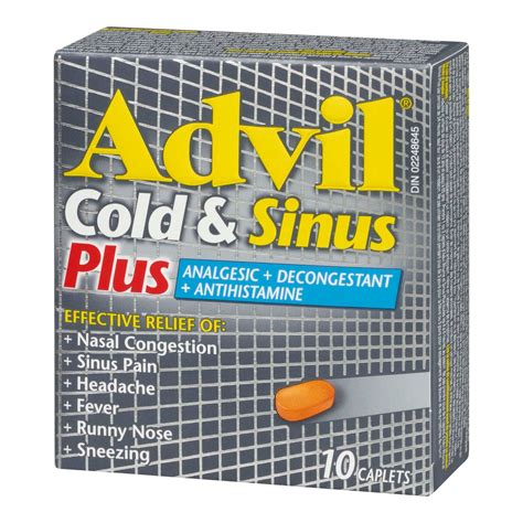 Advil Cold & Sinus Plus Caplets – Pharmacy For Life