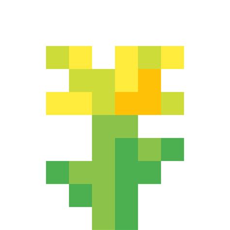 Minecraft Flower Template 3D