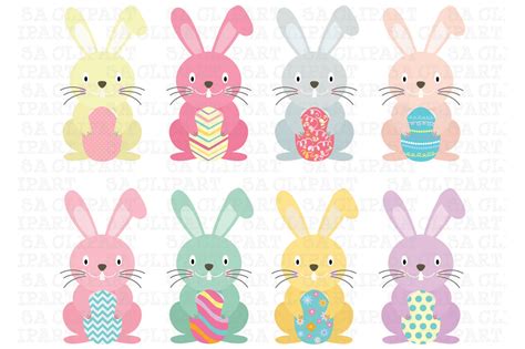 Easter Bunny Clipart ~ Illustrations on Creative Market