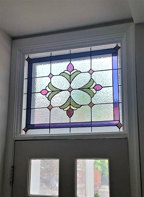 TW-116 Traditional Flower-Stained Glass Transom Window | Etsy in 2020 | Stained glass, Glass ...