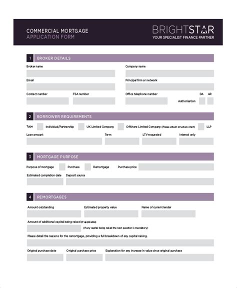 FREE 10+ Sample Mortgage Application Forms in MS Word | PDF