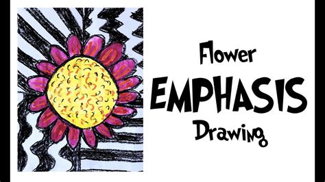 Flower Emphasis Drawing - YouTube