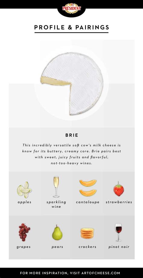 Brie cheese pairings: apples, wine, sweet fruits, crackers and more. # ...