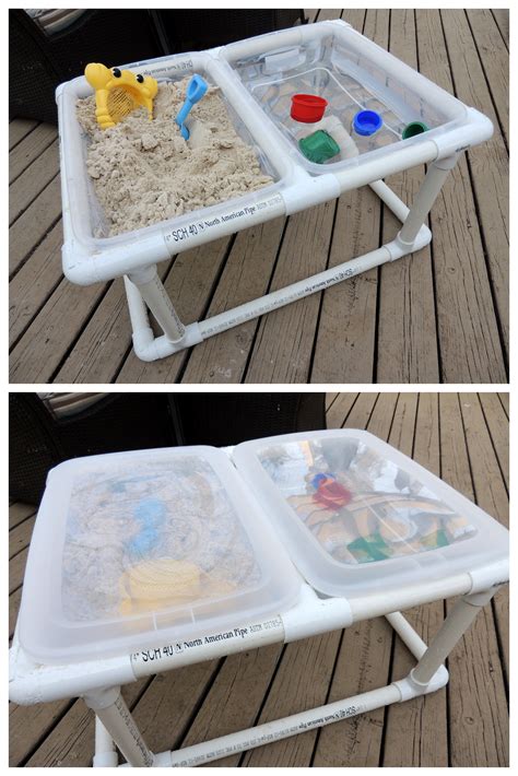 DIY Sand & Water | Sensory Bin Table: 60 minutes + $50 = Done | Diy for kids, Pvc projects ...