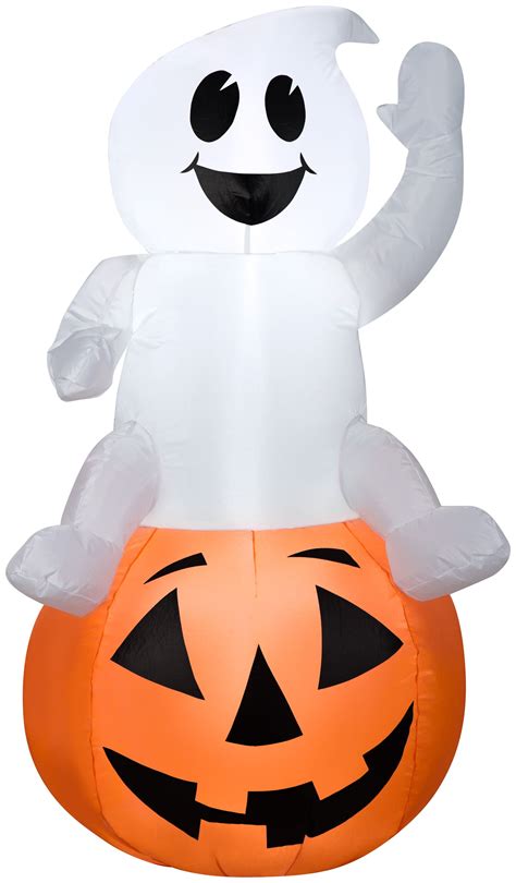 Airblown 3.5 Foot Height Halloween Inflatable Baby Ghost Sitting On ...