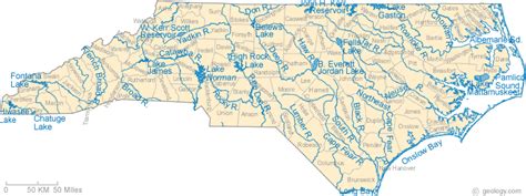 nc rivers | North carolina map, North carolina lakes, Lakes in nc