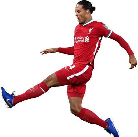 Virgil van Dijk Liverpool football render - FootyRenders