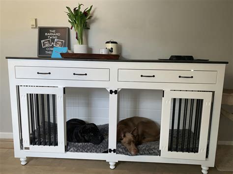 Double Dog Kennel for 2 Large Dogs | Custom Large Dog Crate