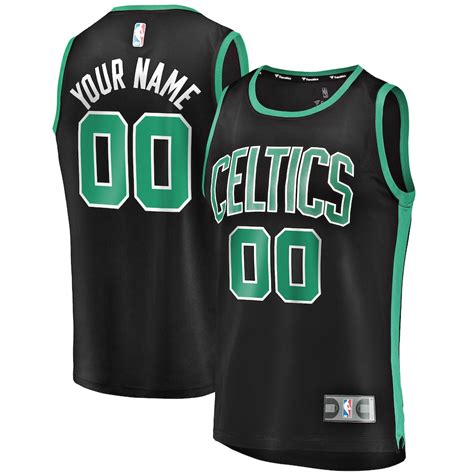 Boston Celtics Fanatics Branded Youth Fast Break Replica Custom Jersey ...