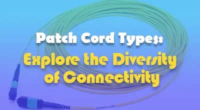 Patch Cord Types: Explore the Diversity of Connectivity