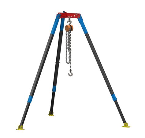 TRIPOD Construction Hoist | Tripod, Hoist, Metal working projects