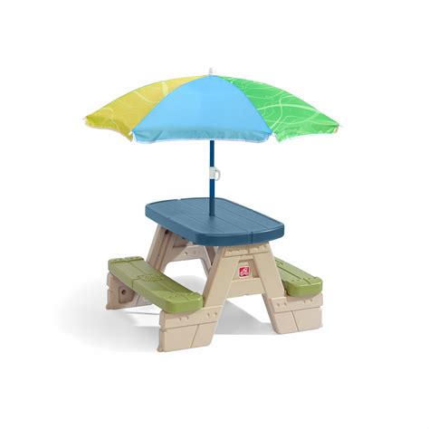 Step2 Sit & Play Kids Picnic Table With Umbrella - Walmart.com - Walmart.com