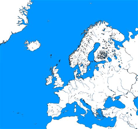 Europe Map Blank