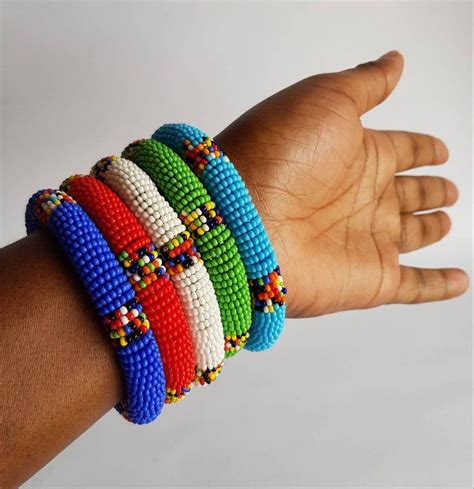 African beaded bracelets / Handmade bracelets from Africa / | Etsy in 2020 | Bracelets handmade ...