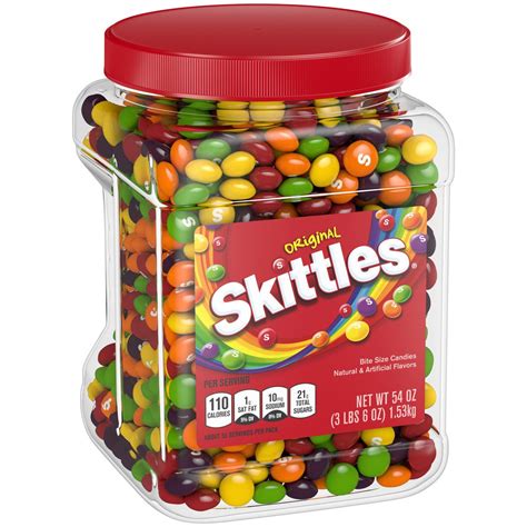 Skittles Original Fruity Candy Jar (54 Ounce) - Walmart.com | Skittles ...