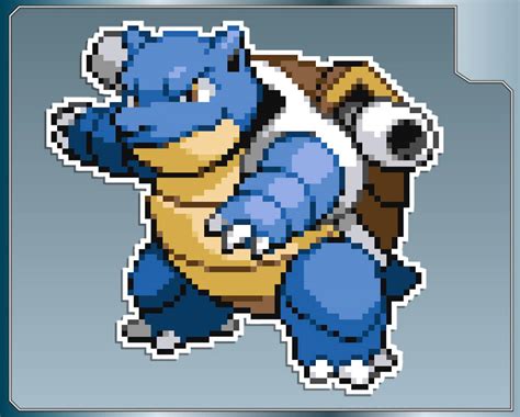 BLASTOISE Sprite vinyl decal No. 1 from Pokemon Sticker for | Etsy