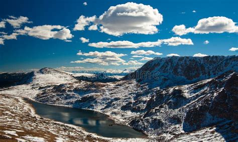 Snow-capped Mountains, Beartooth Pass, USA Stock Image - Image of ...