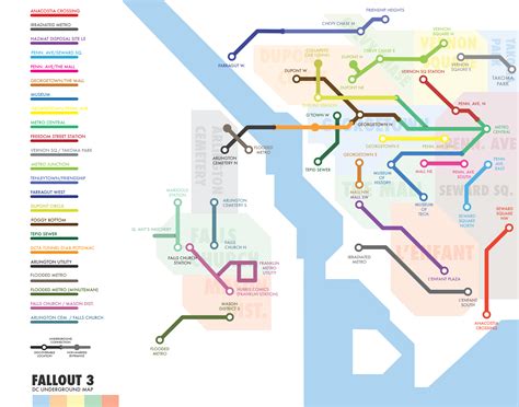 Fallout 3 Metro Map - Living Room Design 2020