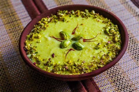 Kesar Sitaphal Phirni/ Saffron Custard apple rice pudding - Kali Mirch - by Smita