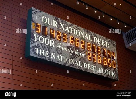 National Debt Clock in Times Square, New York City, USA 2023 Stock ...