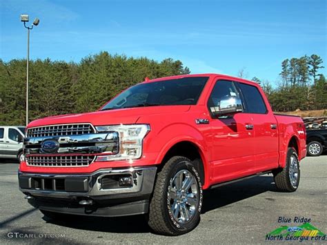 2018 Race Red Ford F150 Lariat SuperCrew 4x4 #124004337 | GTCarLot.com - Car Color Galleries