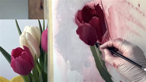 How to Paint Spring Flowers: Tulip Painting Tutorial