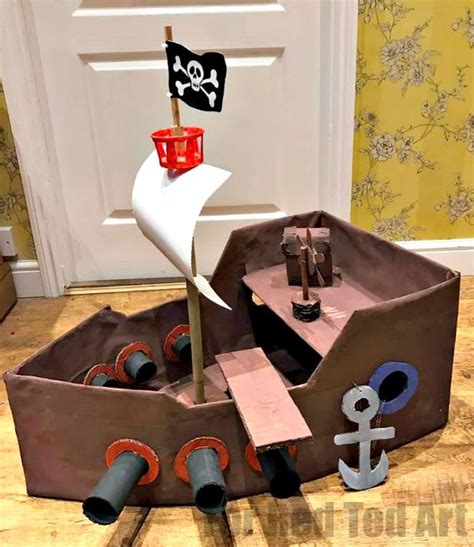 Cardboard Pirate Ship Template