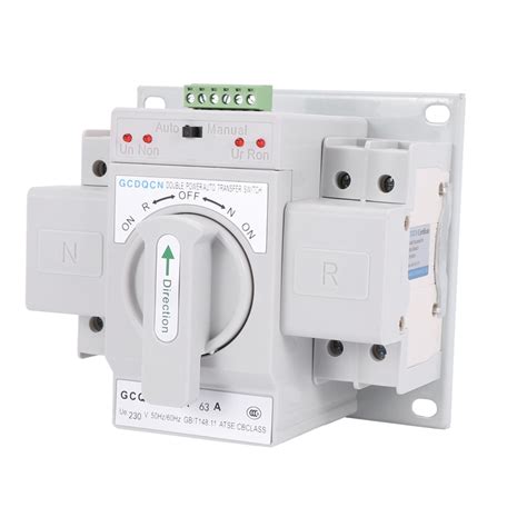 Dual Power Automatic Transfer Switch 2P63A Switch Gear Switch Cb Class Ats Home Single Phase ...