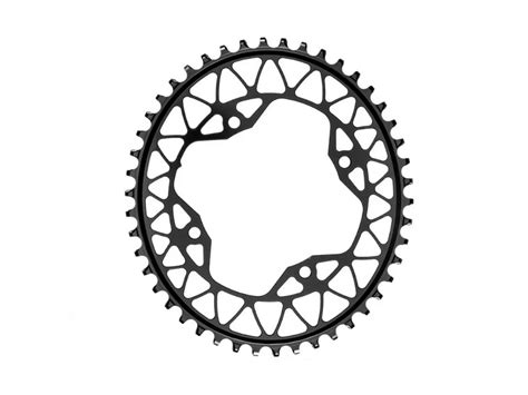 ABSOLUTE BLACK Chainring oval Beach Racing 1-speed 104 4-Bolt | black ...