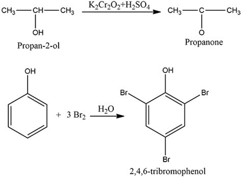 How will you convert the following?(i) Propan-2-ol to propanone(ii) Phenol to 2, 4, 6 ...