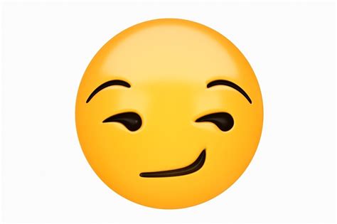 Emoji Smirking Face 3D | CGTrader