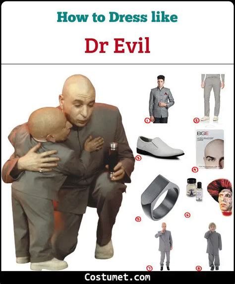 Dr. Evil (& Mini Me) Costume for Halloween