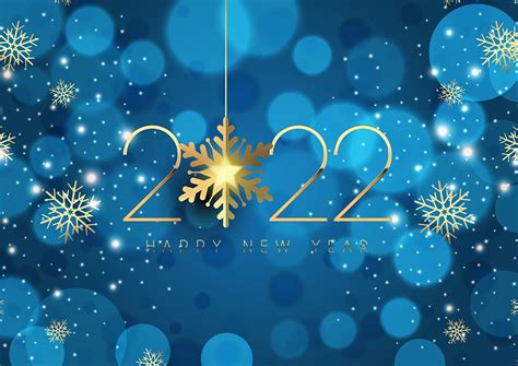 Fonds d'ecran Nouvel An 2022 Flocon de neige Mot Anglais télécharger photo